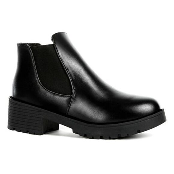 Lily Women’s Combat Boots sz 8 Ankle Lug Sole NEW # bag 8-A - Picture 2 of 11